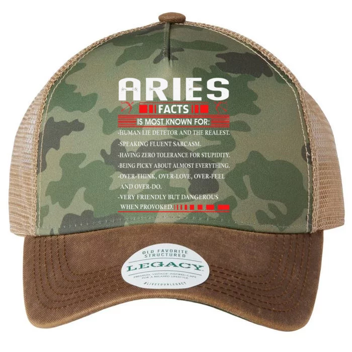 Aries Zodiac Birthday Aries Facts Gift Funny Legacy Tie Dye Trucker Hat