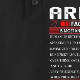 Aries Zodiac Birthday Aries Facts Gift Funny Dry Zone Grid Performance Polo