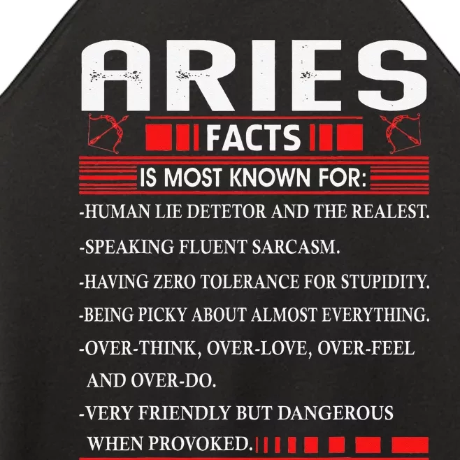 Aries Zodiac Birthday Aries Facts Gift Funny Women’s Perfect Tri Rocker Tank