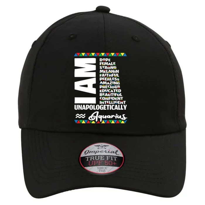 Aquarius Zodiac Birthday Black Pride Unapologetically Gift The Original Performance Cap