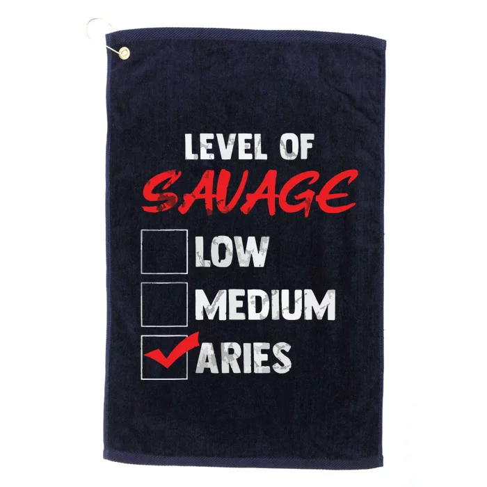 Aries Zodiac Birthday Gift Bday Celebrants Platinum Collection Golf Towel