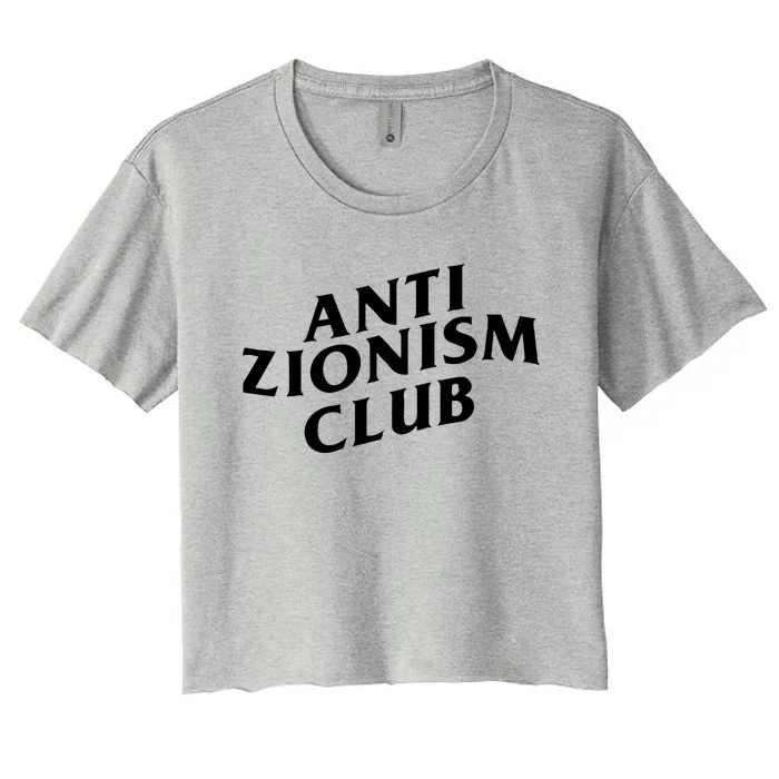 Anti Zionism Club Women's Crop Top Tee