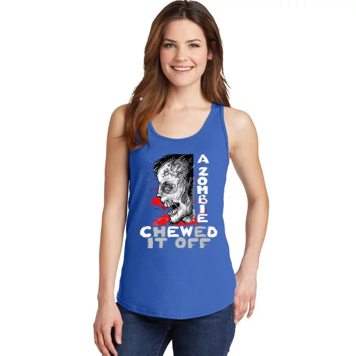 A Zombie Chewed It Off Handicap Leg Amputee Amputation Ladies Essential Tank