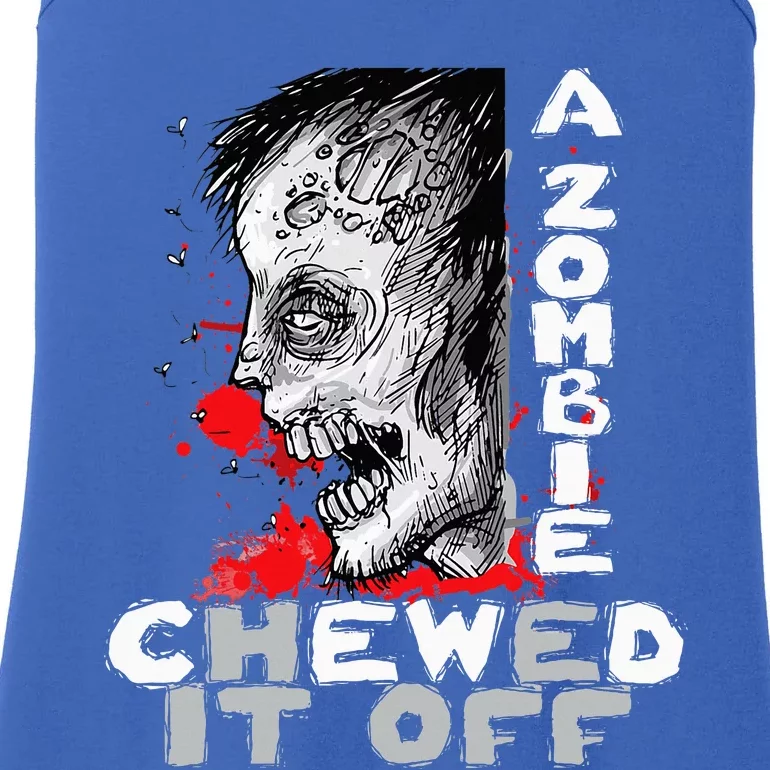 A Zombie Chewed It Off Handicap Leg Amputee Amputation Ladies Essential Tank