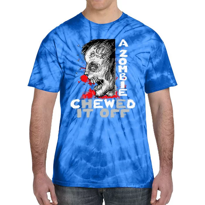 A Zombie Chewed It Off Handicap Leg Amputee Amputation Tie-Dye T-Shirt