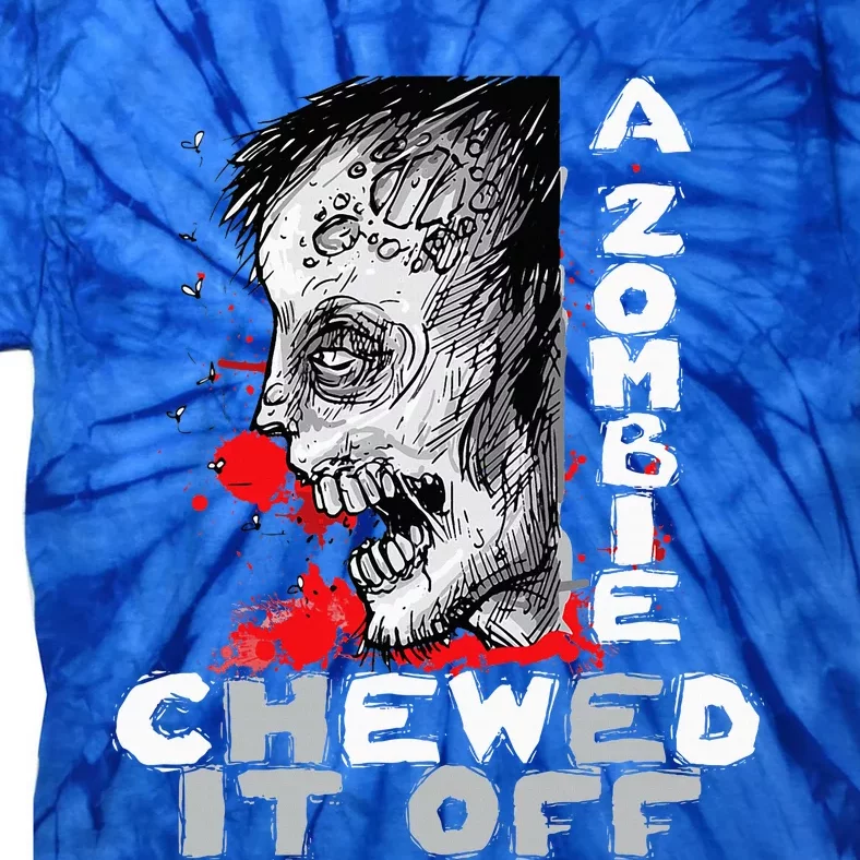 A Zombie Chewed It Off Handicap Leg Amputee Amputation Tie-Dye T-Shirt