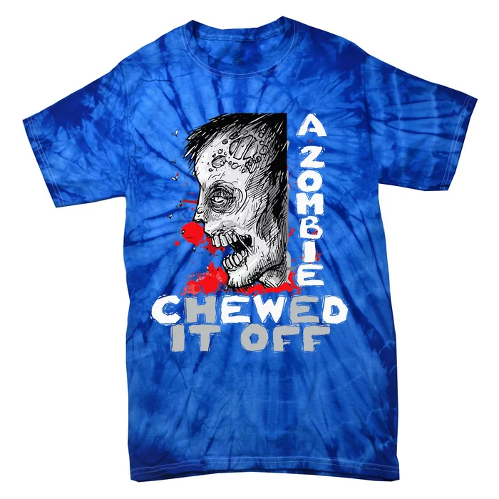 A Zombie Chewed It Off Handicap Leg Amputee Amputation Tie-Dye T-Shirt