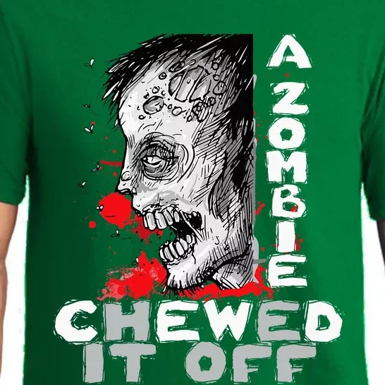 A Zombie Chewed It Off Handicap Leg Amputee Amputation Pajama Set