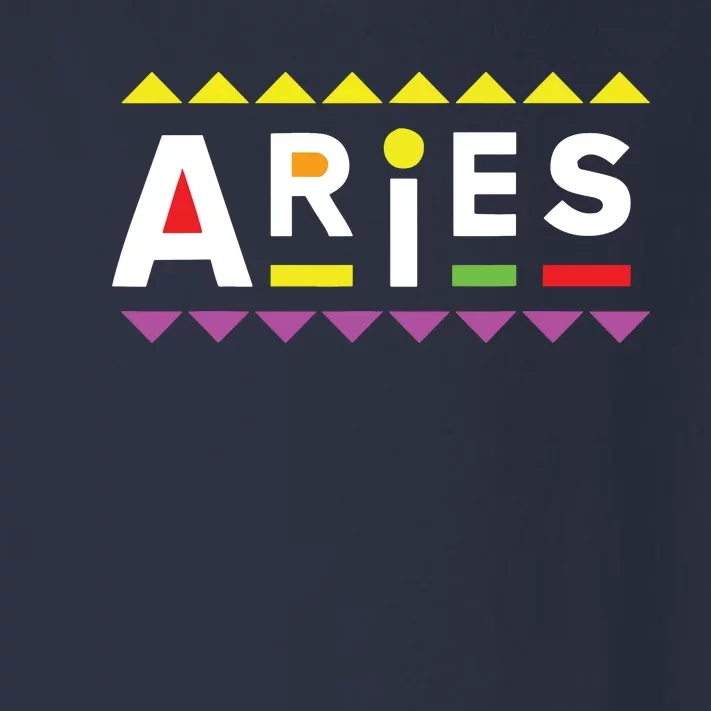 Aries Zodiac Design 90s Style Toddler Long Sleeve Shirt