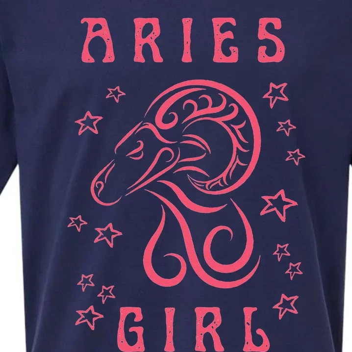 Aries Zodiac Horoscope Astrology Gift Sueded Cloud Jersey T-Shirt