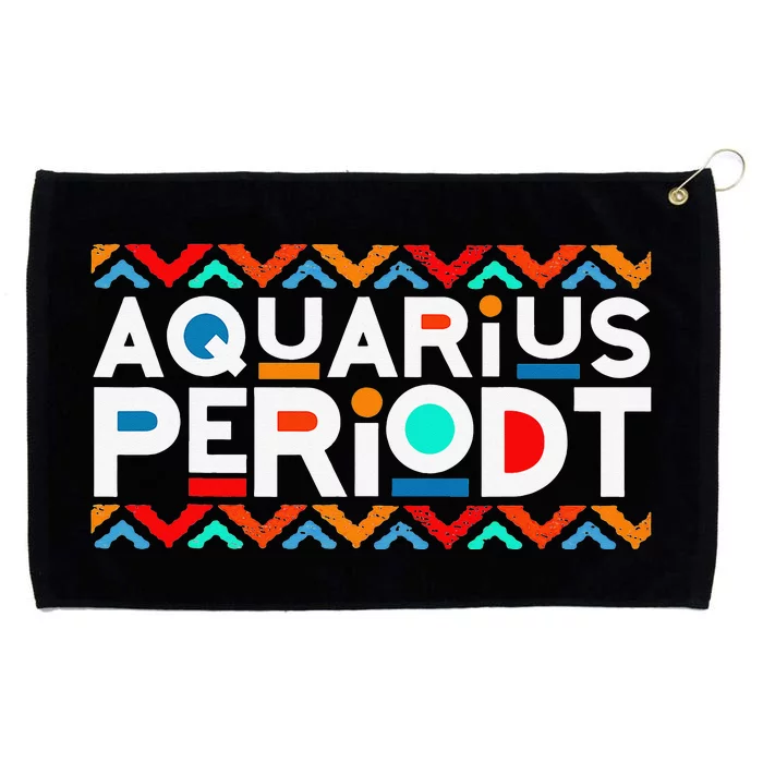 Aquarius Zodiac January 20 February 18 Birthday Grommeted Golf Towel