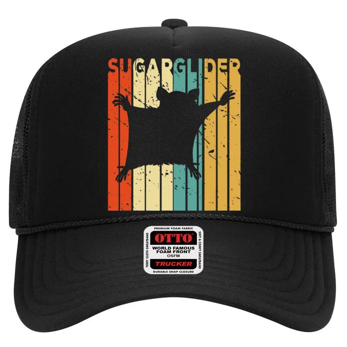 Aussie Zoo Keeper Animal Gift Sugar Glider High Crown Mesh Trucker Hat