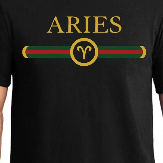 Aries Zodiac March April Birthday Graphic Art Aries Sign Pajama Set