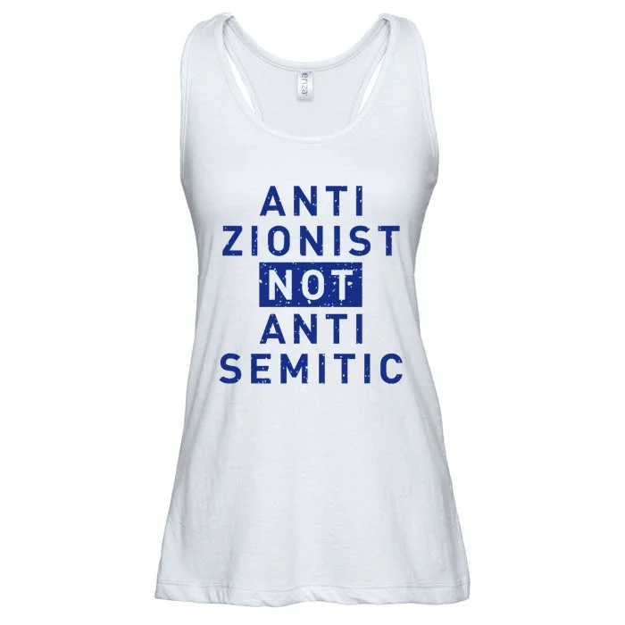 Anti Zionist Not Anti Semitic Ladies Essential Flowy Tank