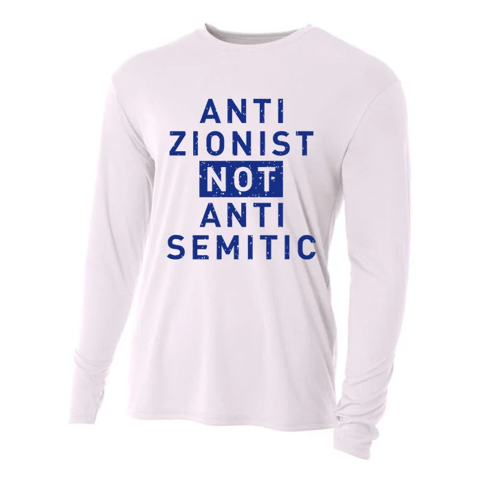 Anti Zionist Not Anti Semitic Cooling Performance Long Sleeve Crew