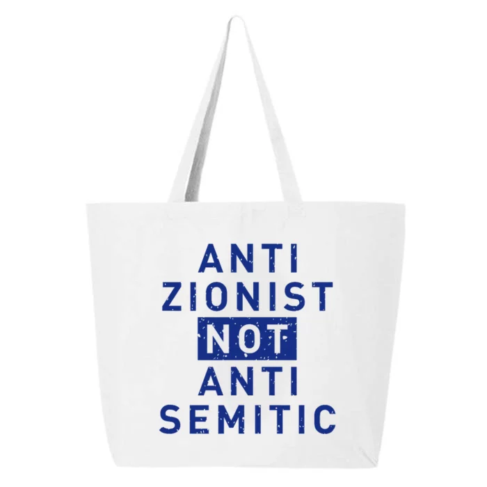 Anti Zionist Not Anti Semitic 25L Jumbo Tote