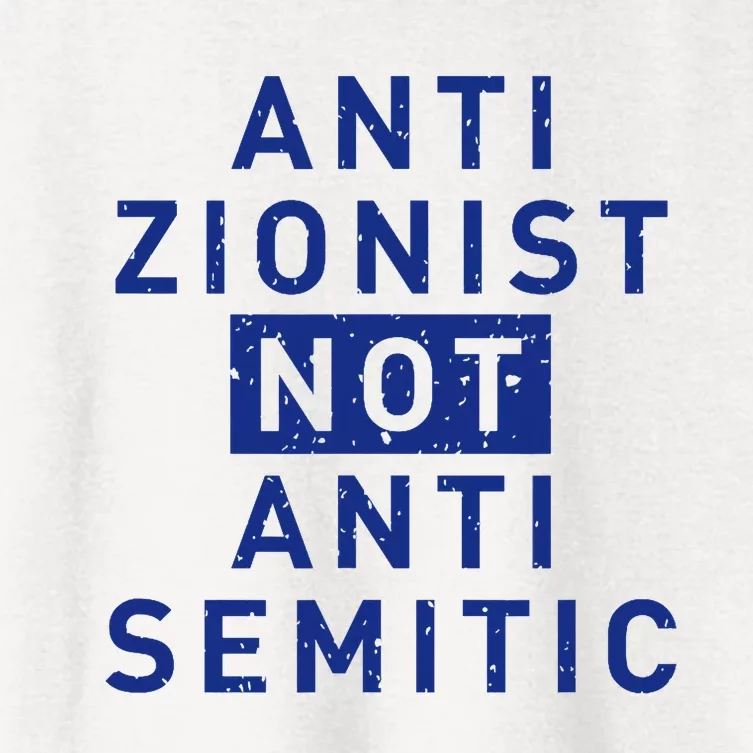 Anti Zionist Not Anti Semitic Women's Crop Top Tee