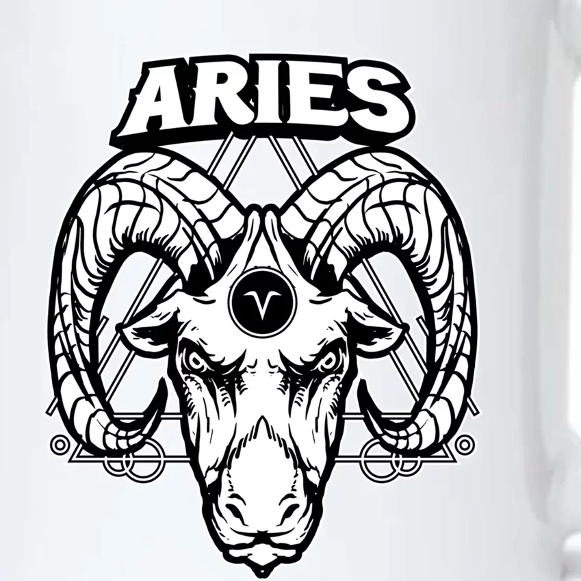 Aries Zodiac Sign Horoscope Symbols Astrology Gift Black Color Changing Mug