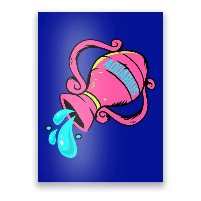 Aquarius Zodiac Sign January February Horoscope Gift Poster