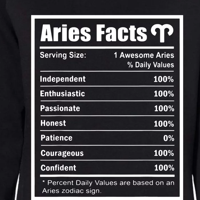 Aries Zodiac Sign Fun Facts Shirts Men Women Birthday Aries Womens California Wash Sweatshirt