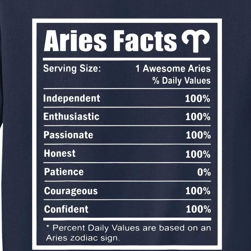 Aries Zodiac Sign Fun Facts Shirts Men Women Birthday Aries Sweatshirt