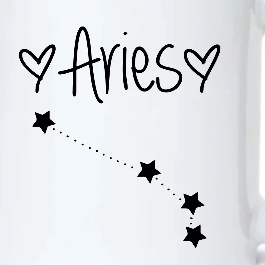 Aries Zodiac Sign Horoscope Astrology March April Birthday Black Color Changing Mug