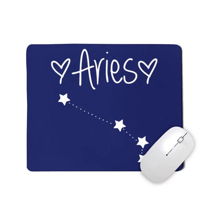 Aries Zodiac Sign Horoscope Astrology March April Birthday Mousepad