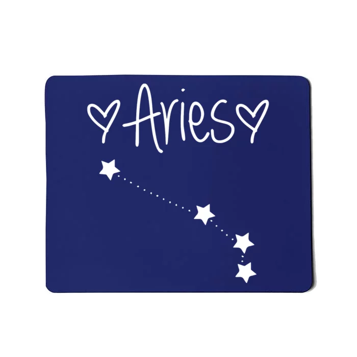 Aries Zodiac Sign Horoscope Astrology March April Birthday Mousepad