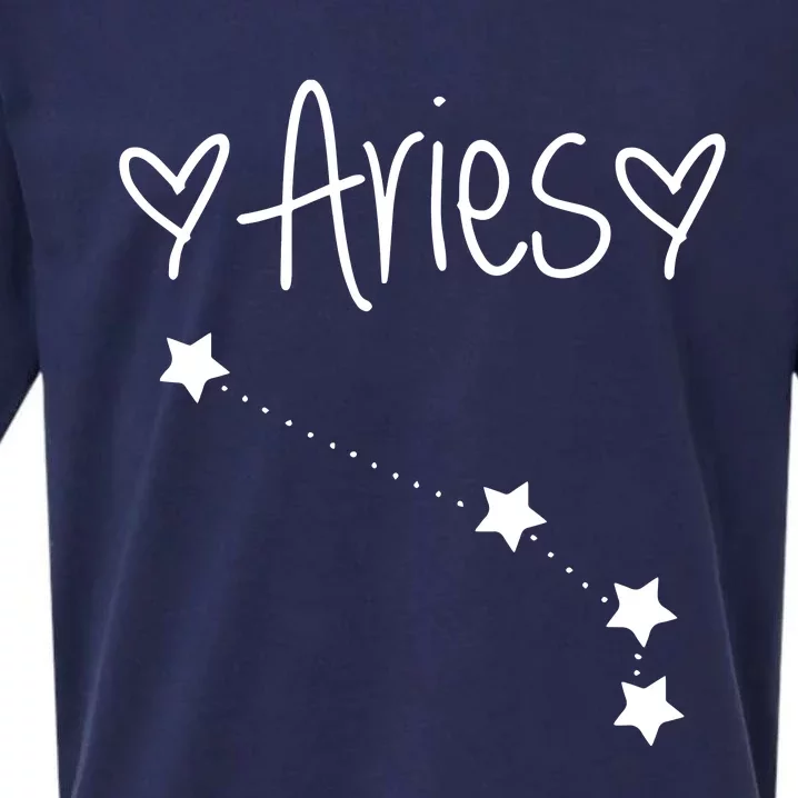 Aries Zodiac Sign Horoscope Astrology March April Birthday Sueded Cloud Jersey T-Shirt