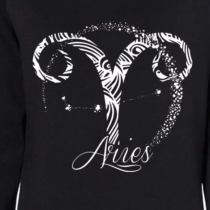 Aries Zodiac Sign March April Birthday Horoscope Womens California Wash Sweatshirt