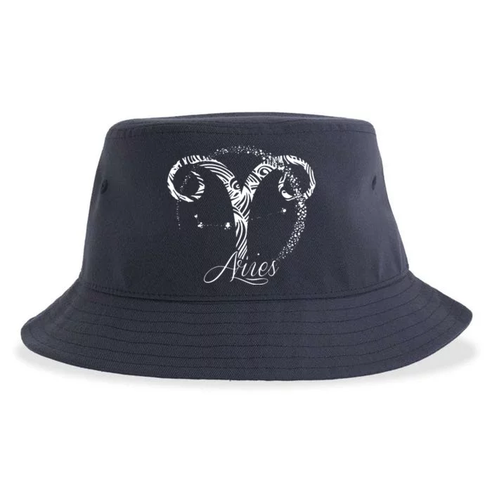 Aries Zodiac Sign March April Birthday Horoscope Sustainable Bucket Hat