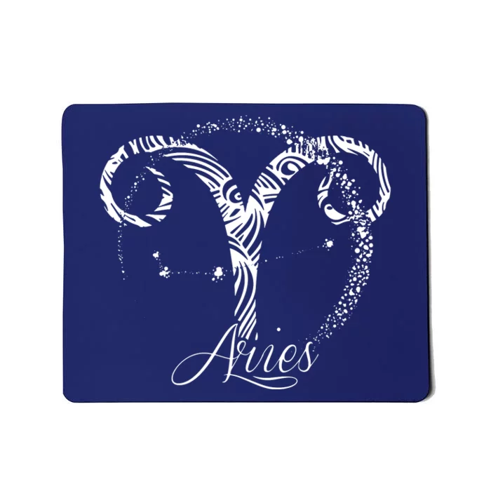 Aries Zodiac Sign March April Birthday Horoscope Mousepad