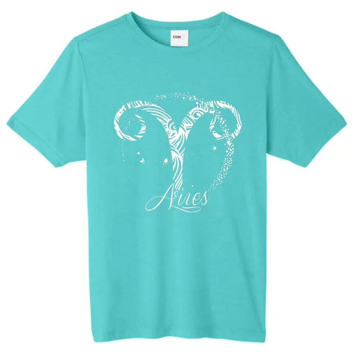 Aries Zodiac Sign March April Birthday Horoscope ChromaSoft Performance T-Shirt