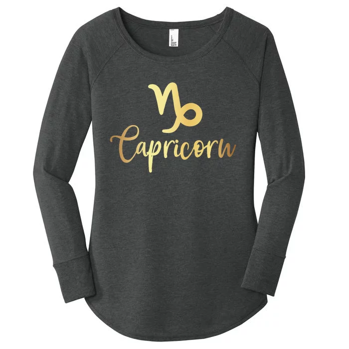 Astrology Zodiac Sign Capricorn Women's Perfect Tri Tunic Long Sleeve Shirt