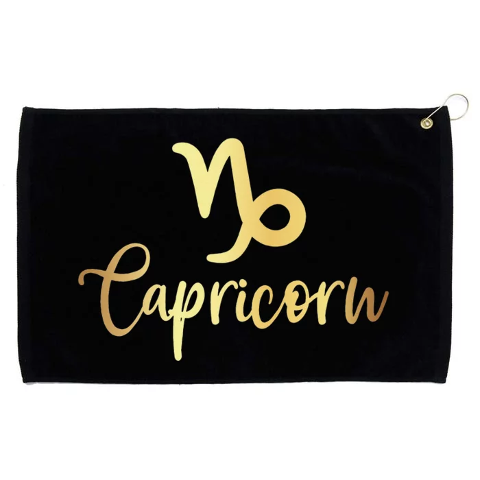 Astrology Zodiac Sign Capricorn Grommeted Golf Towel