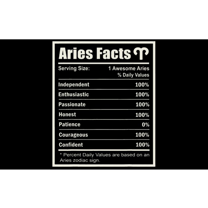 Aries Zodiac Sign Fun Facts Wo Birthday Aries Bumper Sticker