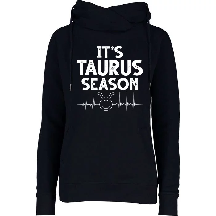 Astrology Zodiac Sign April Or May Birthday Taurus Season Womens Funnel Neck Pullover Hood