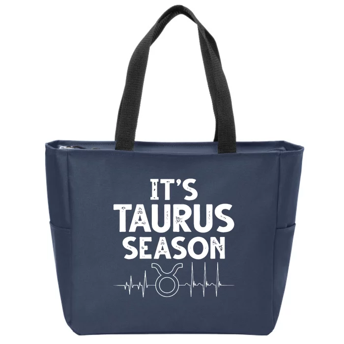 Astrology Zodiac Sign April Or May Birthday Taurus Season Zip Tote Bag