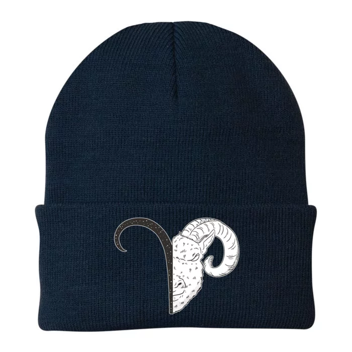 Aries Zodiac Symbol Birthday Gift Knit Cap Winter Beanie