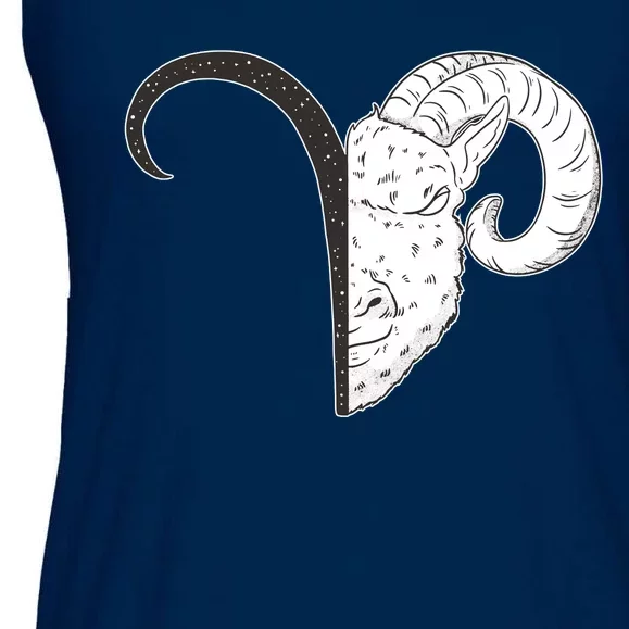 Aries Zodiac Symbol Birthday Gift Ladies Essential Flowy Tank