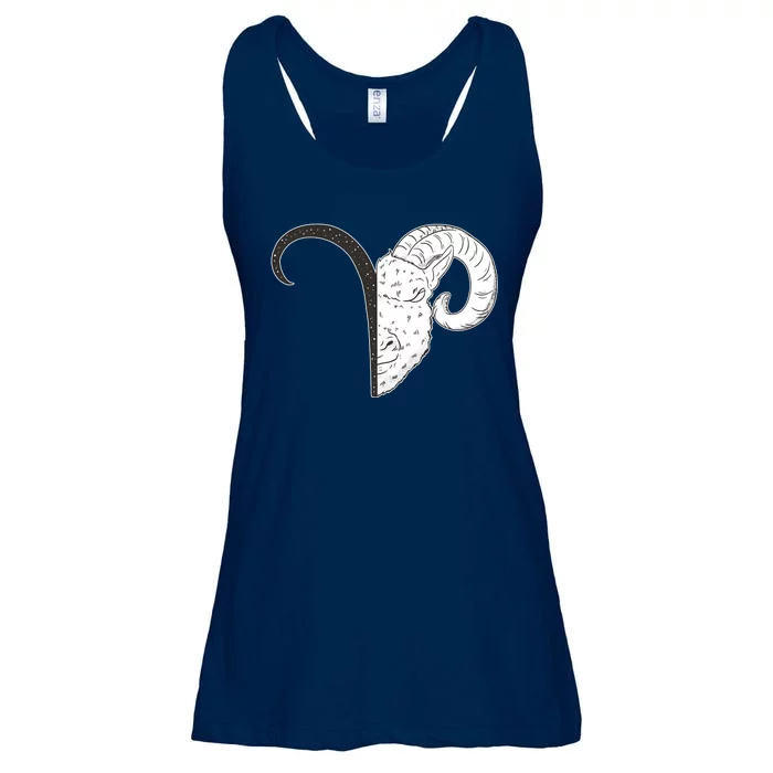 Aries Zodiac Symbol Birthday Gift Ladies Essential Flowy Tank