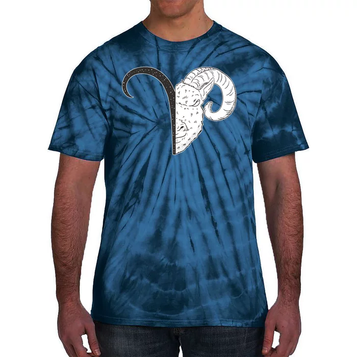 Aries Zodiac Symbol Birthday Gift Tie-Dye T-Shirt