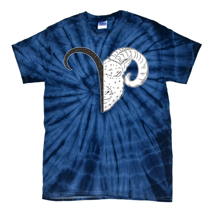 Aries Zodiac Symbol Birthday Gift Tie-Dye T-Shirt