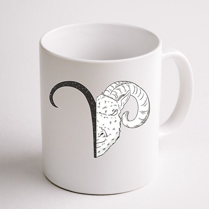 Aries Zodiac Symbol Birthday Gift Front & Back Coffee Mug