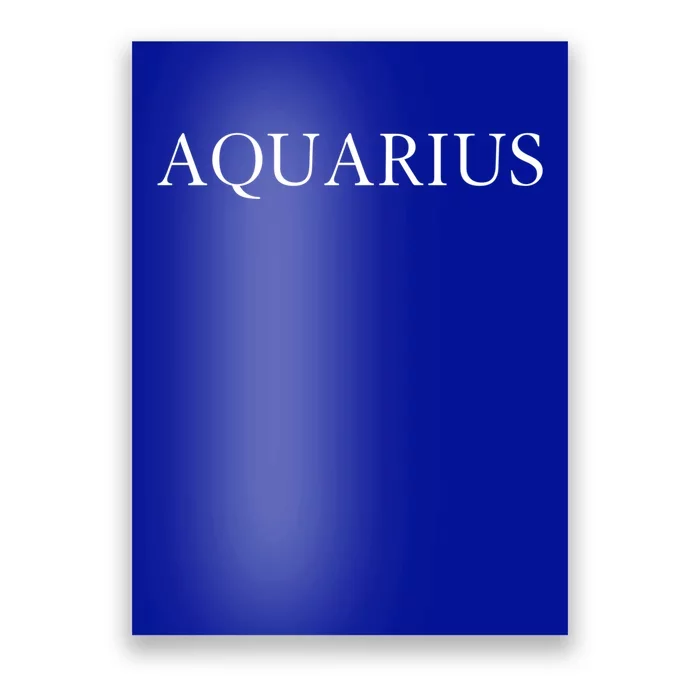 Aquarius Zodiac Sign Horoscope Fashion / Classic Gift Poster