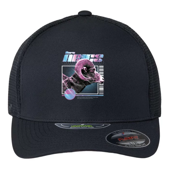 Aeries Zodiac Sign Flexfit Unipanel Trucker Cap