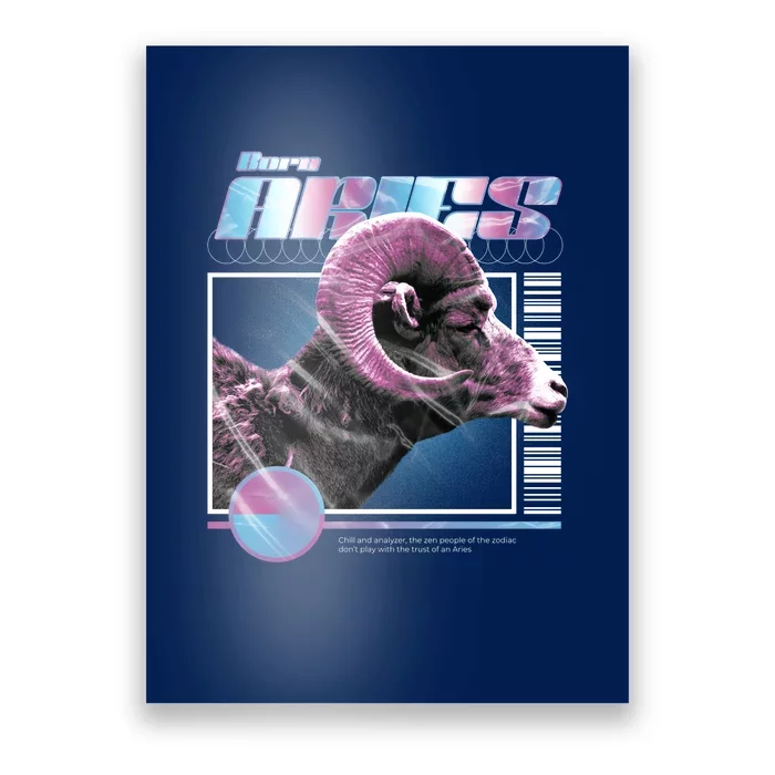 Aeries Zodiac Sign Poster