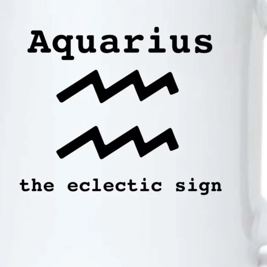 Aquarius Zodiac Sign Astrology The Eclectic Sign Horoscope Gift Black Color Changing Mug