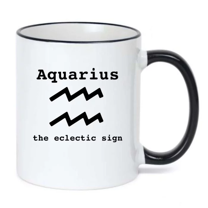 Aquarius Zodiac Sign Astrology The Eclectic Sign Horoscope Gift Black Color Changing Mug