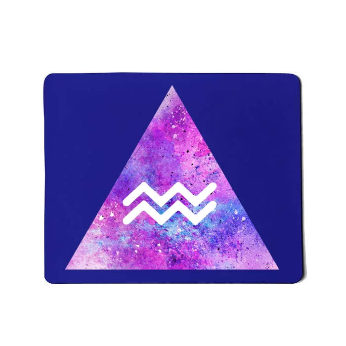 Aquarius Zodiac Star Sign Watercolor Sky Tie Dye Style Gift Mousepad